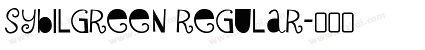 SybilGreen Regular字体转换
